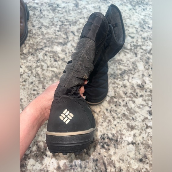 Columbia Heavenly Slip II Omni-Heat‎ Winter Boots Snow Waterproof Black Size 8.5 - Picture 4 of 5